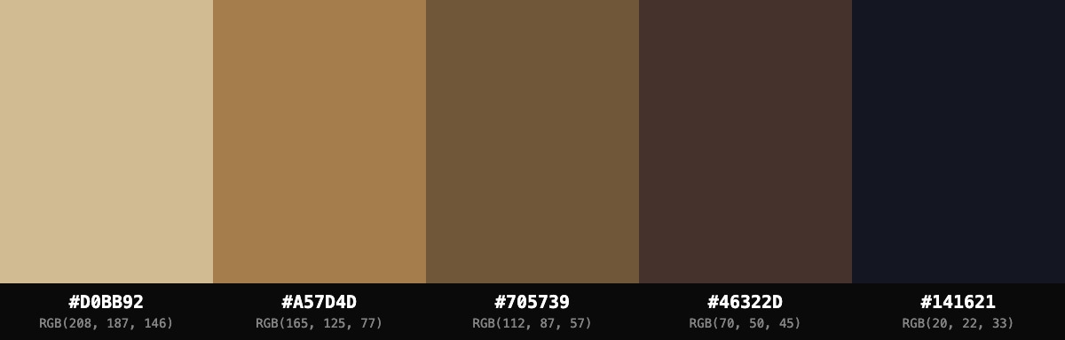 Colour palette for Sunlit Street