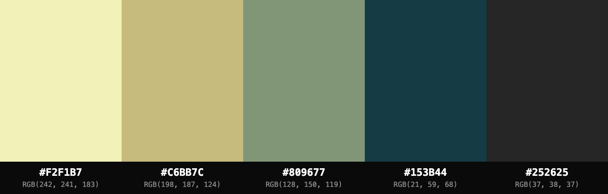 Colour palette for Desert Warmth