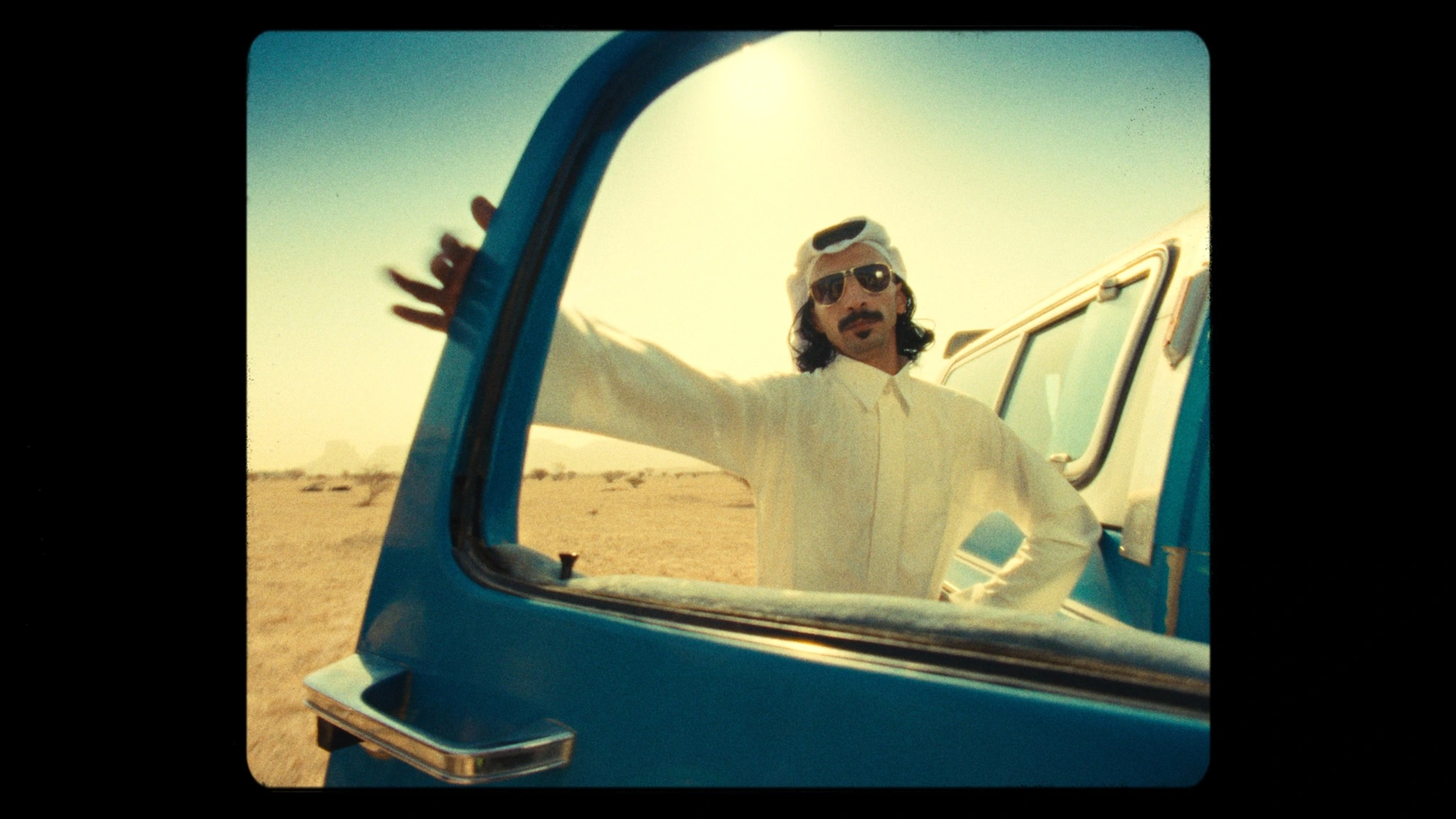 Desert warmth — real film frame